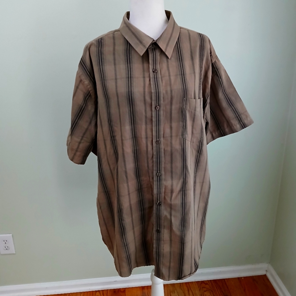 2/$15 Croft & Barrow Striped Button Front Shirt